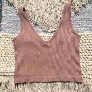 Free People Intimately XS/S Pink Ribbed Bralette